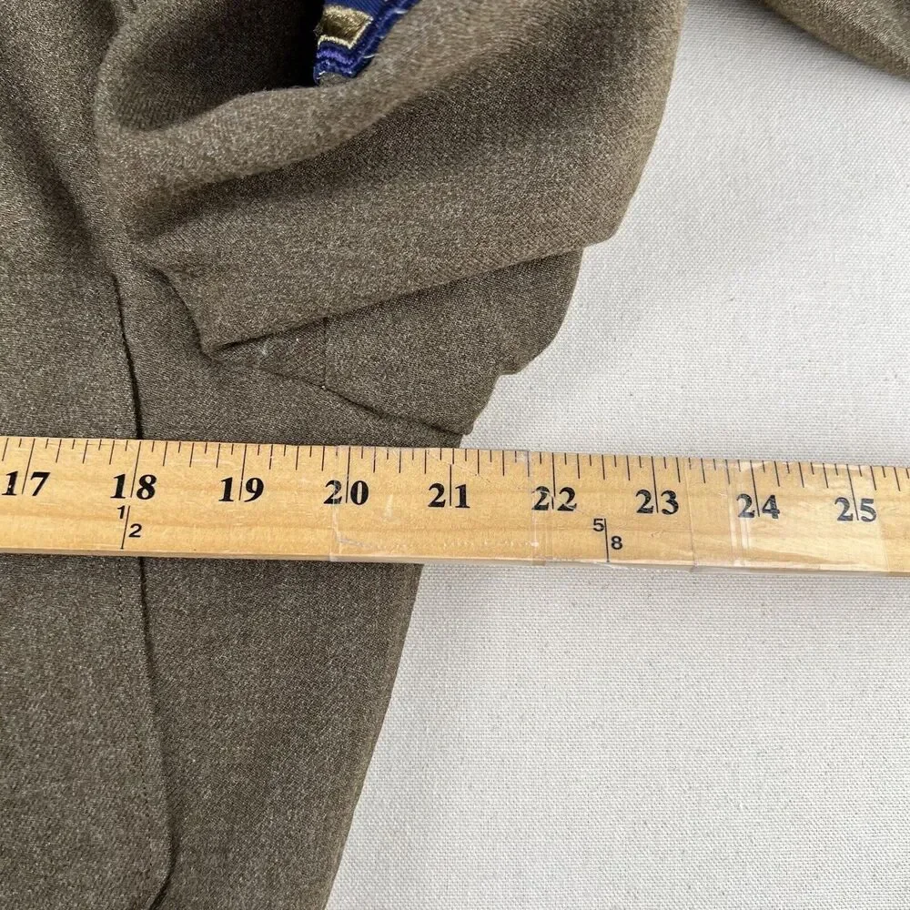 Vintage‎ 50s Wool Serge Olive Drab Jacket Men’s 38R Green Collared Staff Sargent